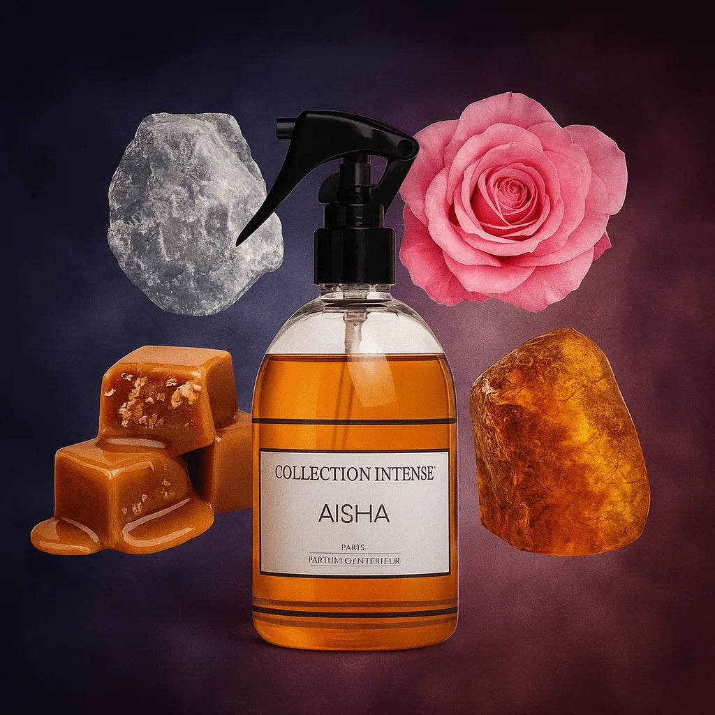 Parfum d'Intérieur AISHA 250ml - Senteur Florale Orientale Féminine - Collection Intense
