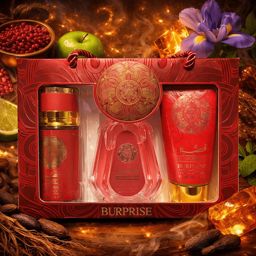 Coffret Cadeau Parfum Femme Burphise Calabria - Eau de Parfum 50ml + Brume 88ml + Crème 88g