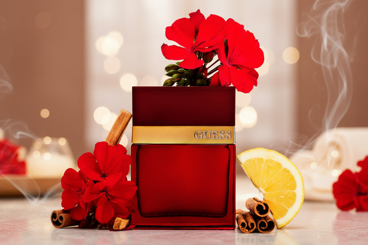 GUESS Seductive Red, Eau de Toilette, Parfum Homme, Oriental Vanille, Parfum Captivant de Longue Durée