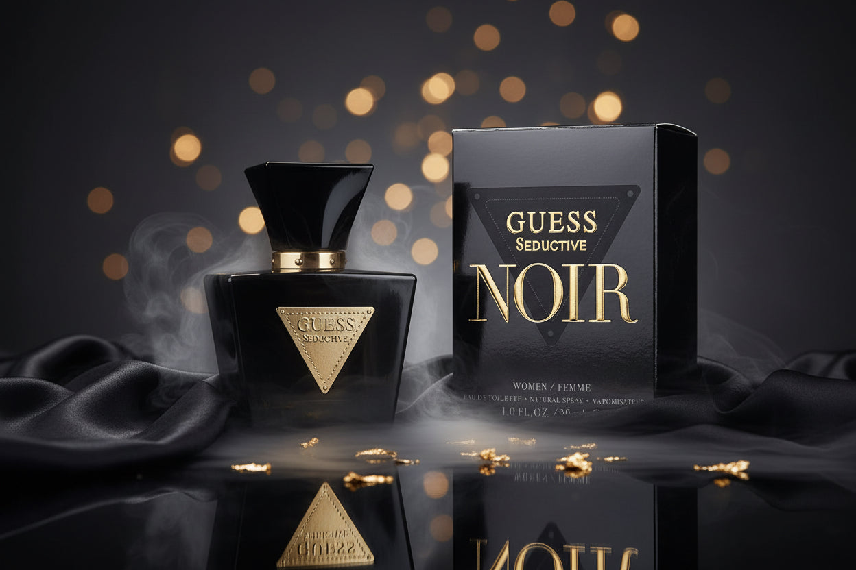 GUESS Seductive Noir, Eau de Toilette pour Femme, Parfum Floral, Parfum Sensuel Longue Durée
