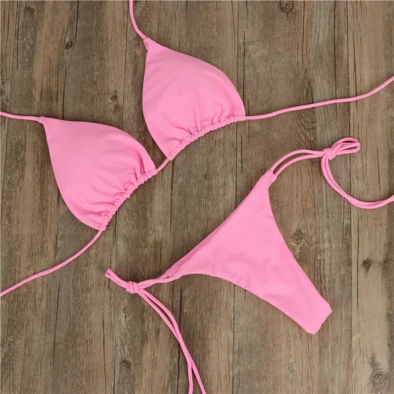 Bikini Push-Up Femme 2025 - Maillot de Bain 2 Pièces avec Coussinets