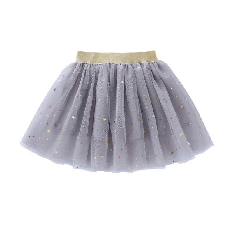 Jupe Tutu Fille Étoiles Lune Sequins