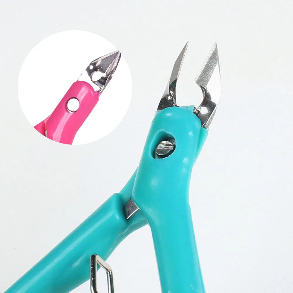 Pince Ongles Incarnés Pédicure - Coupe-Cuticules Professionnel Ciseaux Manucure Retrait Peau Morte Outil Soin Pieds Couleur Aléatoire