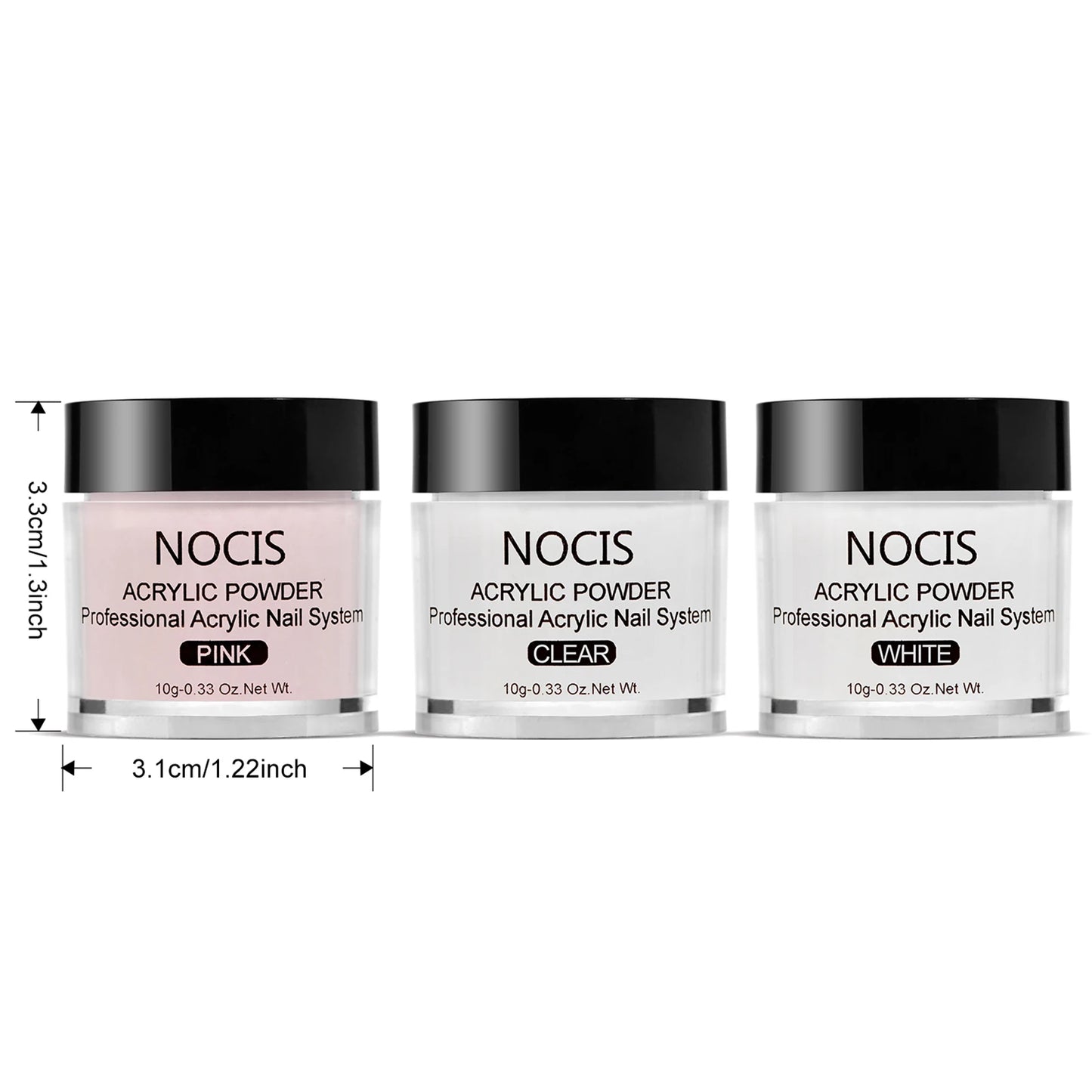 Kit Ongles Acrylique Complet Poudre Acrylique Liquide Set Nail Art Poudre Cristal Liquide Monomère avec Pinceaux Capsules