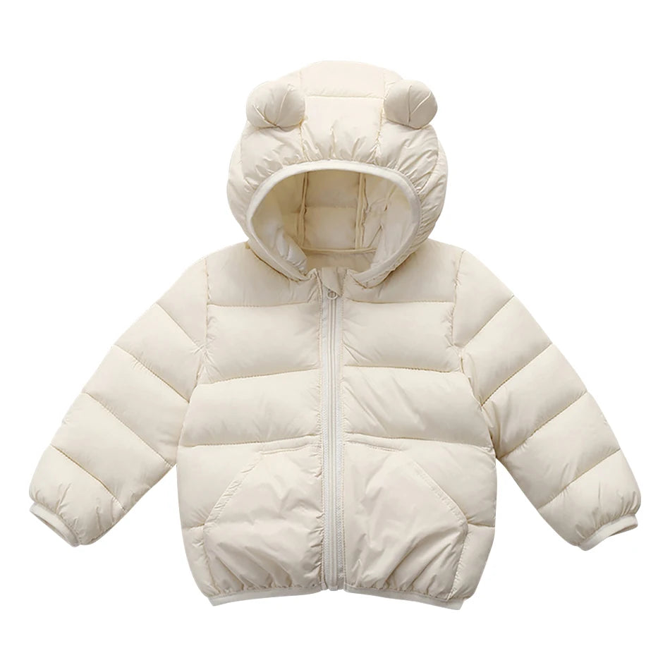 Veste à Capuche Enfant Automne Hiver 2025 - Parka Chaude Zippée Poches Garçon Fille