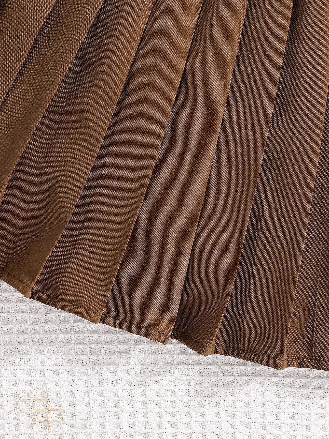 Ensemble Fille Été Preppy 2 Pièces - T-Shirt Col V + Jupe Plissée École Chic