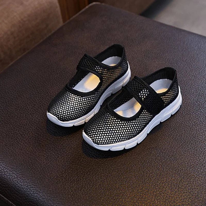 Sandales Enfant Été Respirantes Noires - Chaussures Légères Antidérapantes 7-12 ans