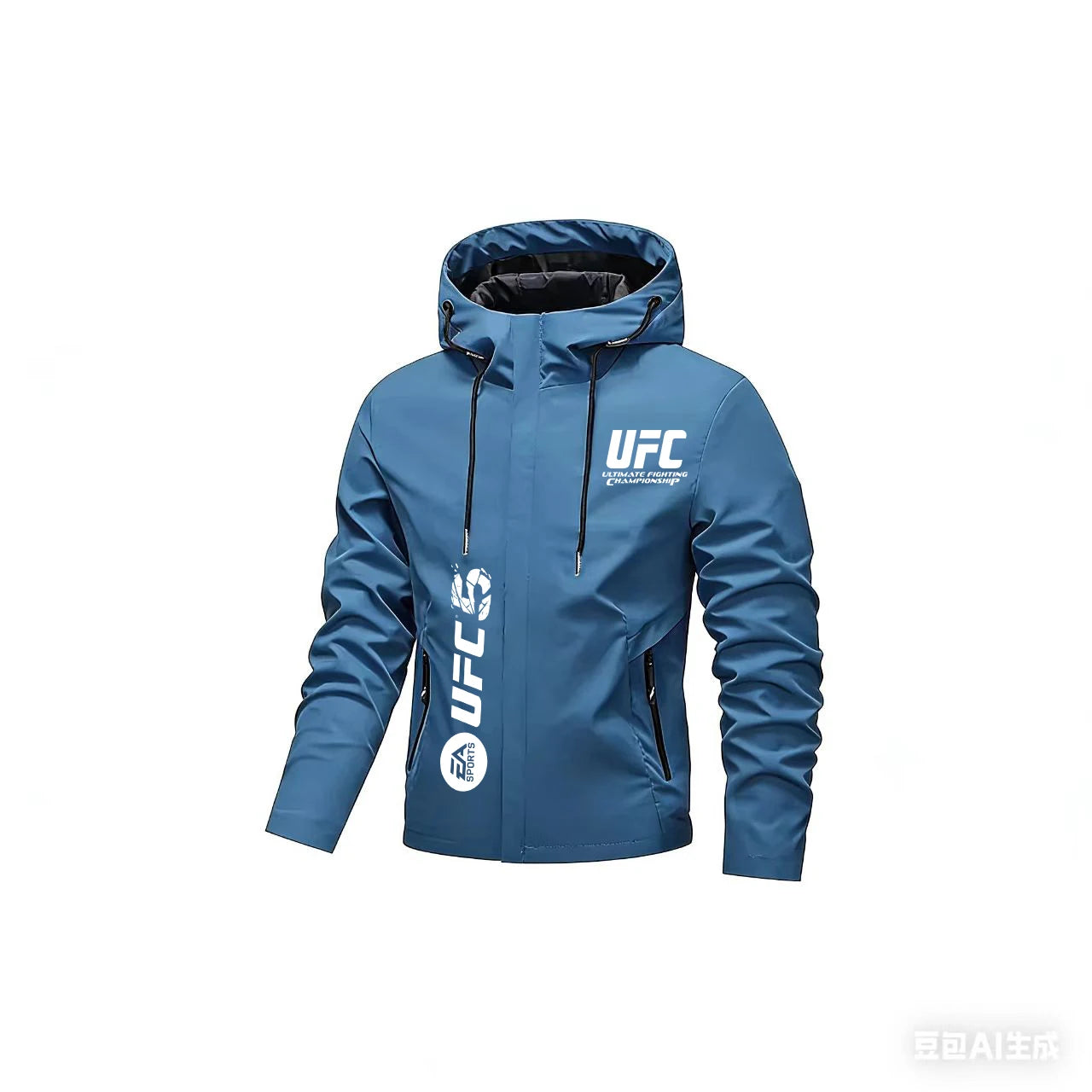 Veste UFC Fighting Fan Capuche - Blouson Unisexe Coupe-Vent Sport Automne Hiver
