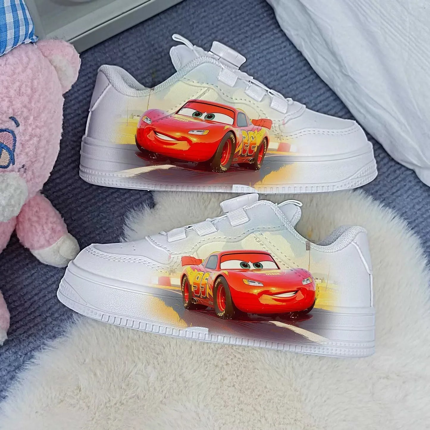Baskets Flash McQueen Enfant - Chaussures Cars Disney