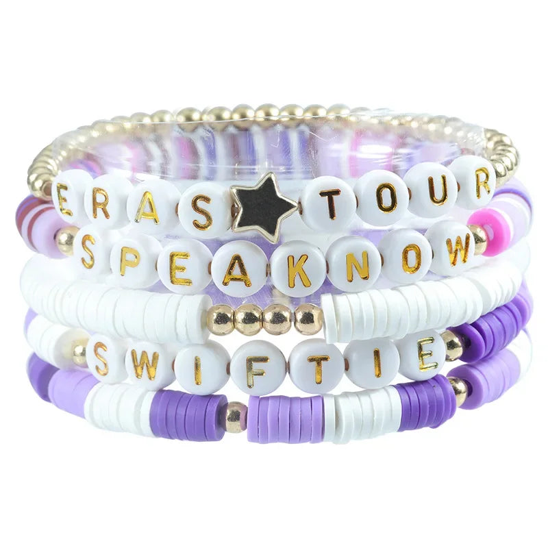 Bracelet Taylor Swift 1989 Lover - Bohème Lettres Fait Main Cadeau Fans