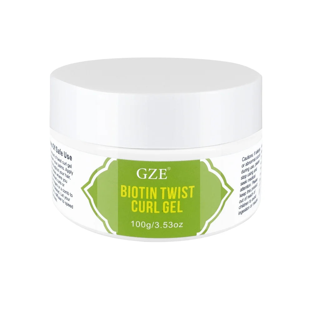Gel Coiffant Biotine GZE Twist Curl - Définition Boucles Hydratant Croissance Cheveux
