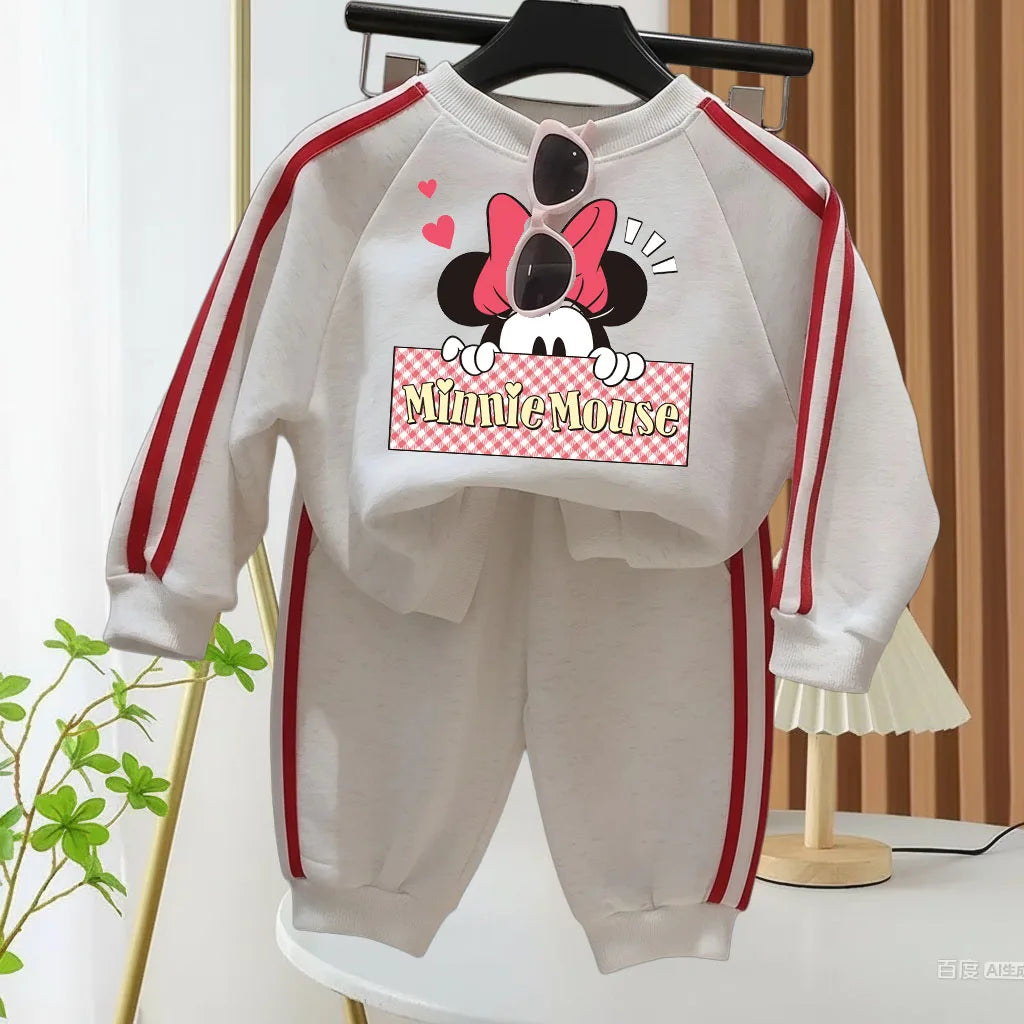 Ensemble Enfant Mickey Disney - Sweat Col Rond + Pantalon Printemps
