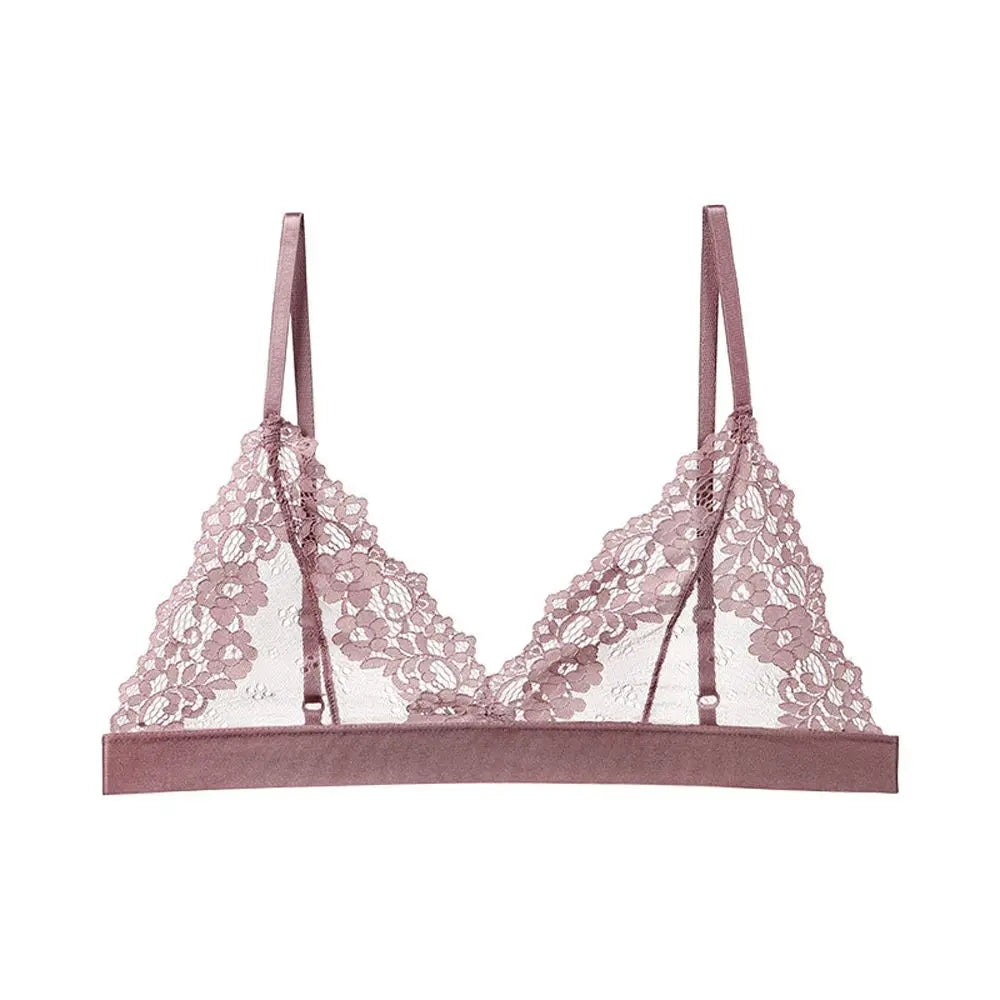 Brassière Dentelle Femme - Soutien-Gorge Tube Sans Armature Dos Nu | Lingerie Triangle Respirante