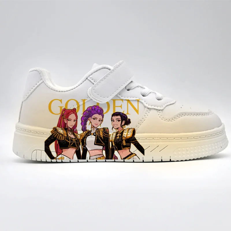 Chaussures Enfant KPop Demon Hunters - Baskets Garçon Fille 4-6 Ans, Impression 3D, Semelle Antidérapante, Idée Cadeau Noël