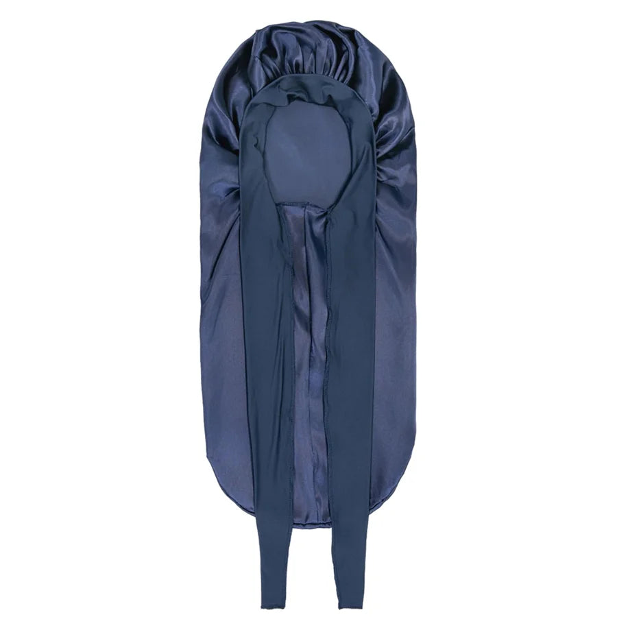 Bonnet Nuit Cheveux Longs Satin Extra Large Femme - Bandeau Élastique Soyeux Confortable Sommeil Douche Protection