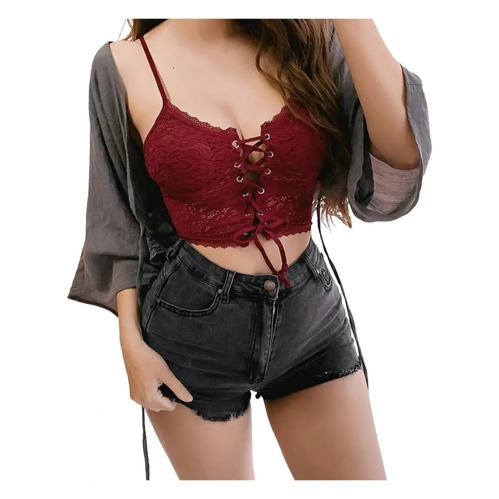 Soutien-Gorge Dentelle Sexy Femme - Brassière Push-Up Transparent | Lingerie Bretelles Fines Ajourée