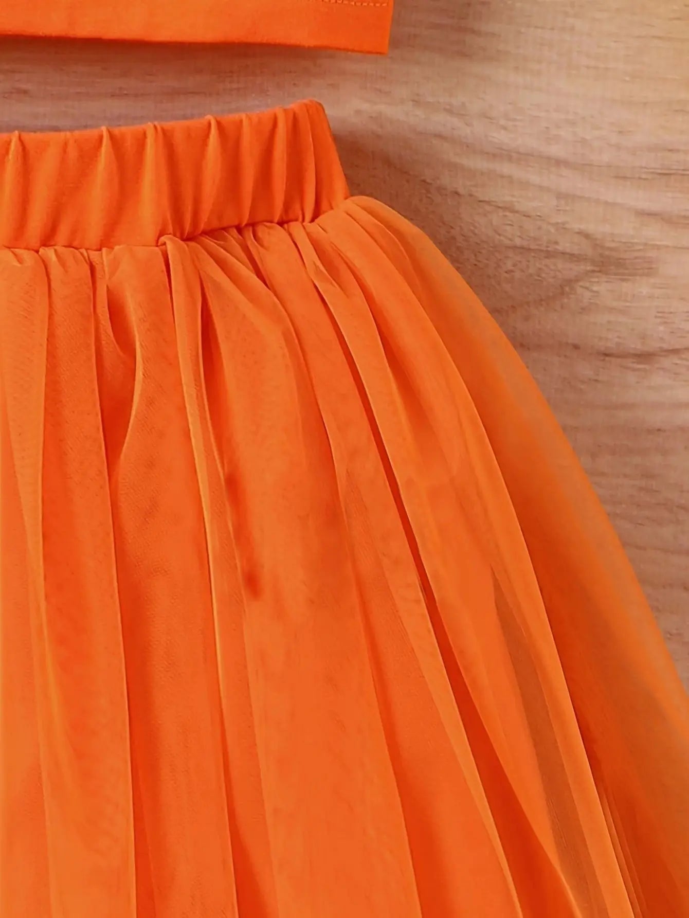 Ensemble Fille Ado Top Coton + Jupe Tulle Été