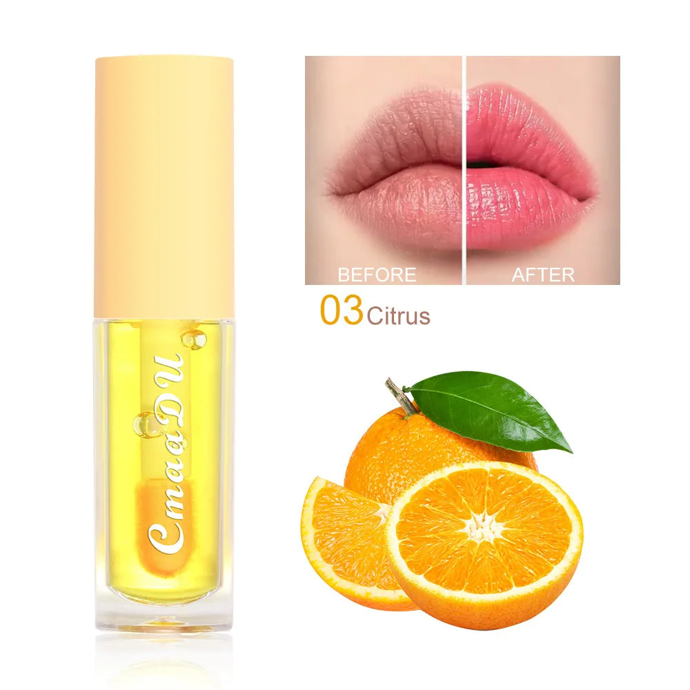 Gloss Lèvres Hydratant Infusé Baies - Huile Nourrissante Longue Tenue Hydratante Tous Types Peau Waterproof