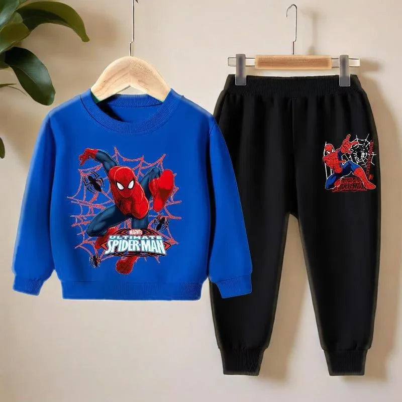 Ensemble Sweat Cartoon Garçon - Pull Col Rond et Pantalon | Survêtement Décontracté Enfant