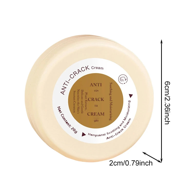 Crème Pieds Anti-Crevasses Hydratante - Traitement Talons Secs Fendillés Automne Hiver Élimine Peaux Mortes