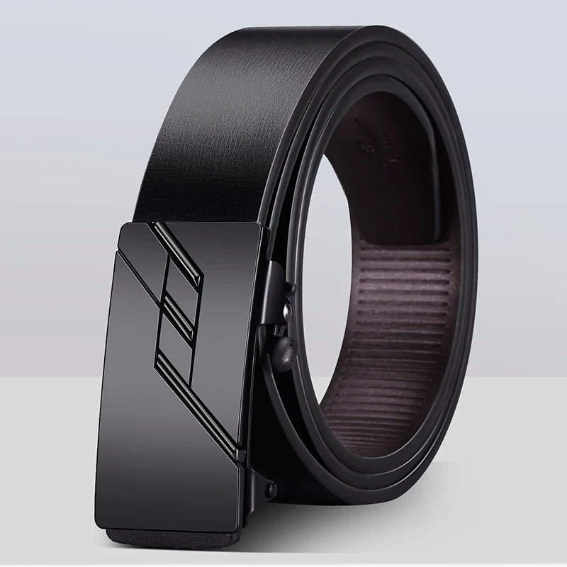 Ceinture Homme Business Cuir PU - Boucle Automatique Élégante Affaires
