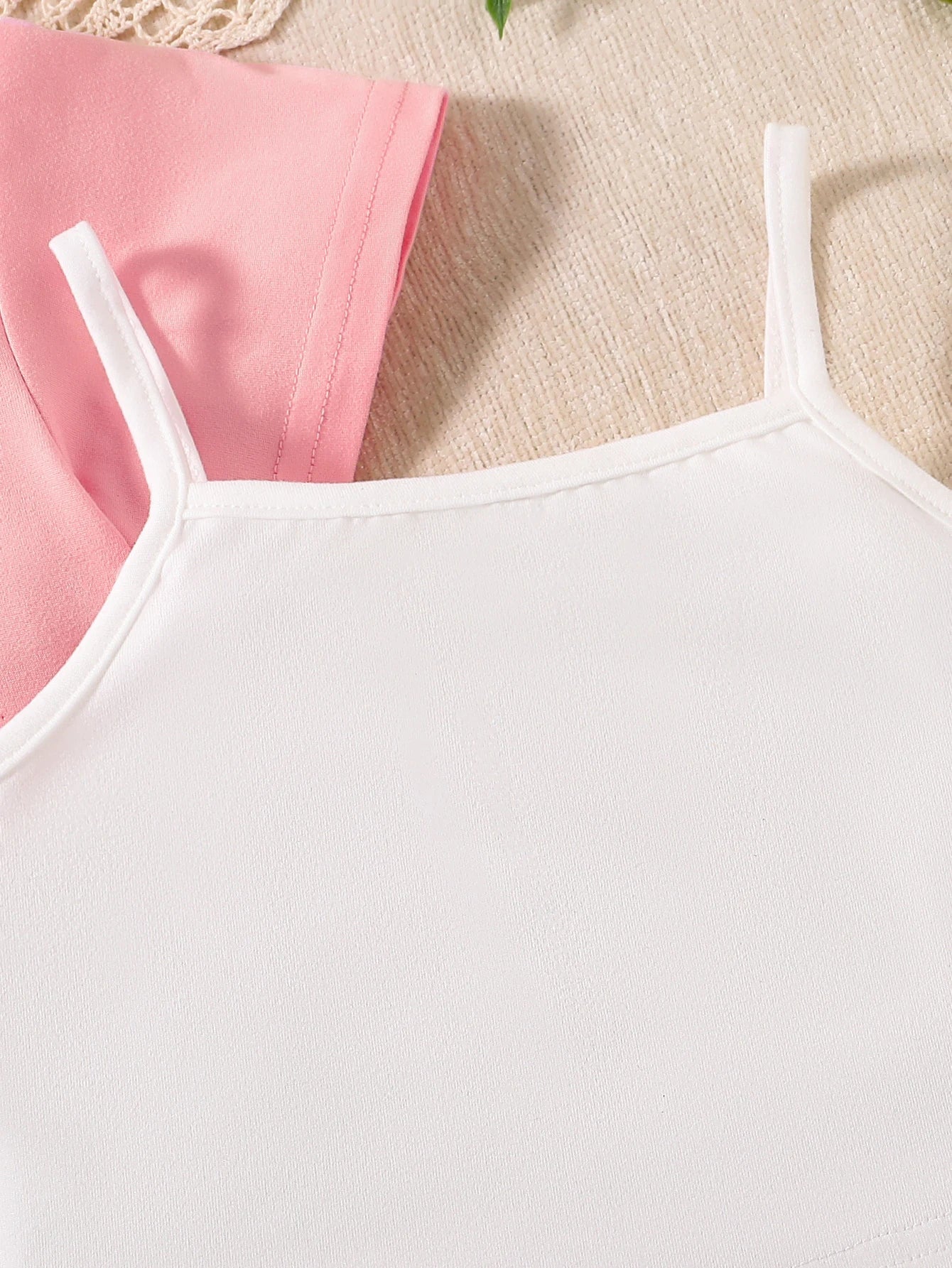 Ensemble Fille Été 3 Pièces - Jogging Casual Sportswear Confortable Vacances