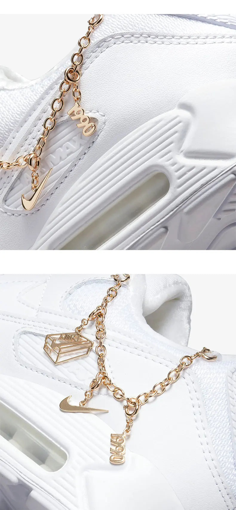 Nike Air Max 90 PRM Femme DH0569-100 - Sneakers Casual Authentiques Premium