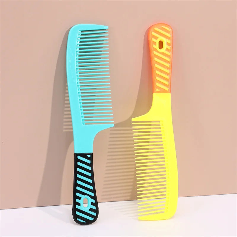 Set 5 Peignes Dents Larges Femme - Peigne Rond avec Poignée Coiffage Professionnel | Outils Beauté Salon