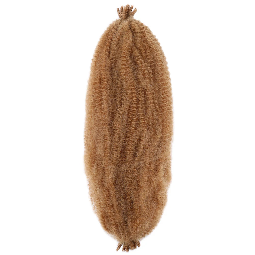 Extension Crochet Afro Kinky Curly Marley Braid 16/24 Pouces - Mèches Tresses Synthétiques Afro Curl pour Femmes