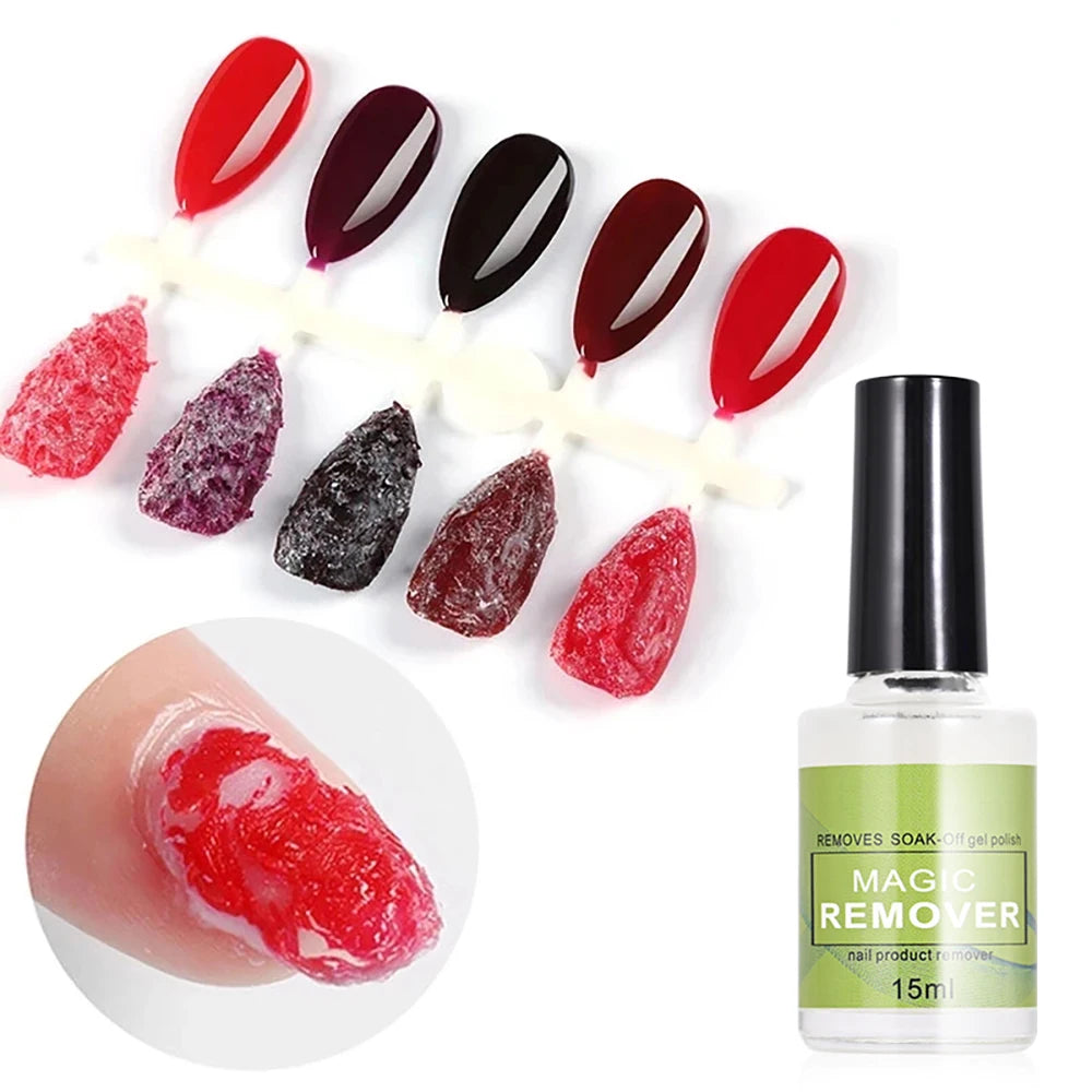 Dissolvant Vernis Professionnel Burst Nail Gel - Retire Gel Soak-Off UV 3 Minutes Sans Abîmer Ongles