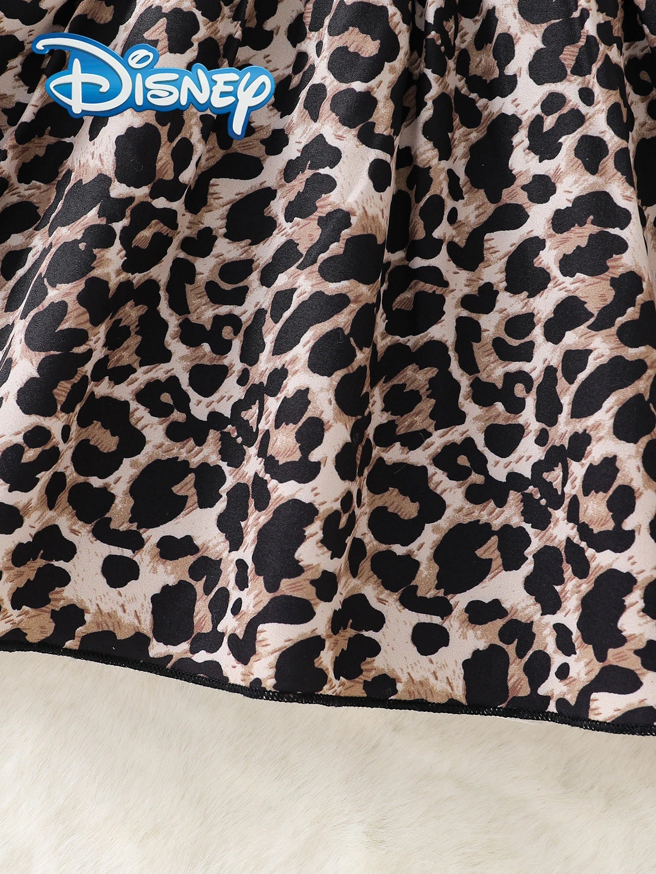 Robe Fille Minnie Mouse Disney Léopard - Robe Manches Longues Automne Hiver