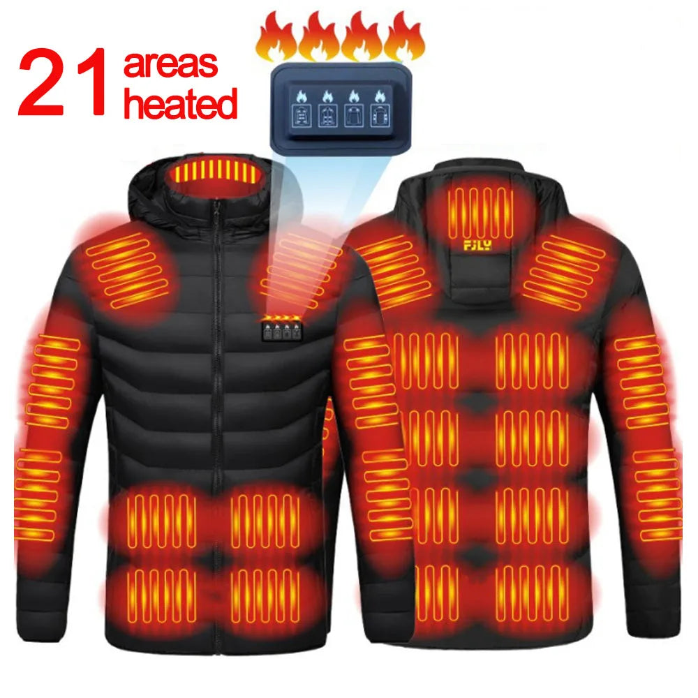 Veste Chauffante Électrique 21 Zones - Hiver Mixte
