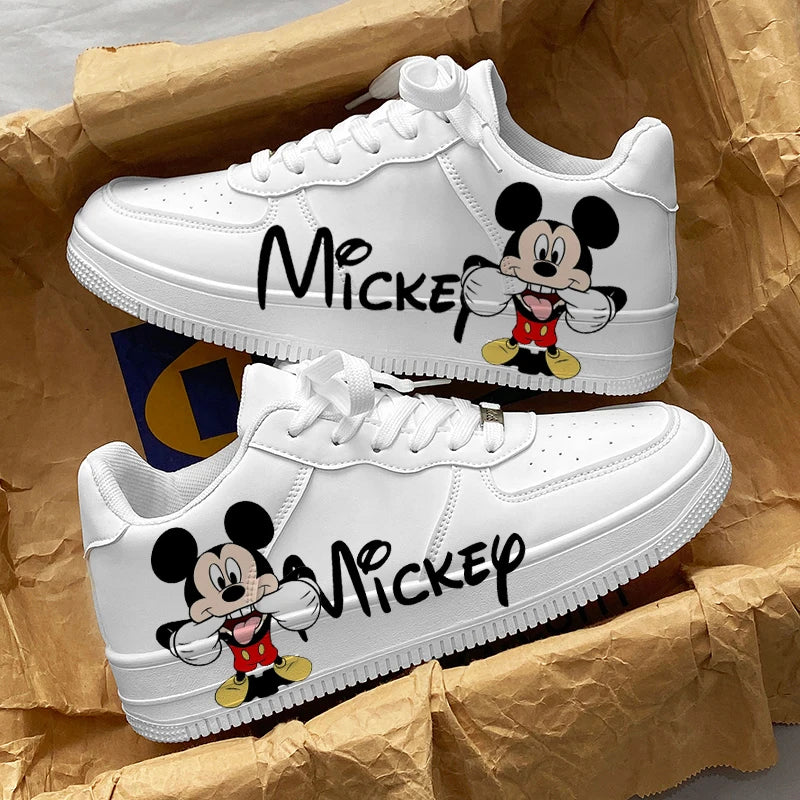 Baskets Mickey Mouse Adulte - Sneakers Cartoon Respirantes Unisexe Toutes Saisons