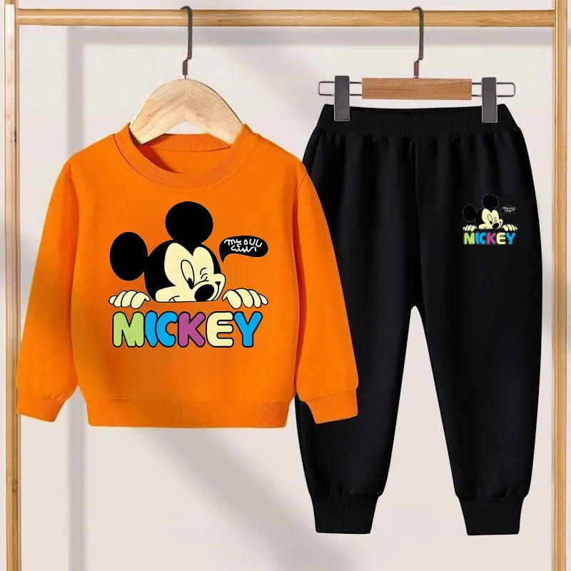 Ensemble Sweat à Capuche Mickey Disney - Survêtement Enfant Garçon 2 Pièces Automne Hiver