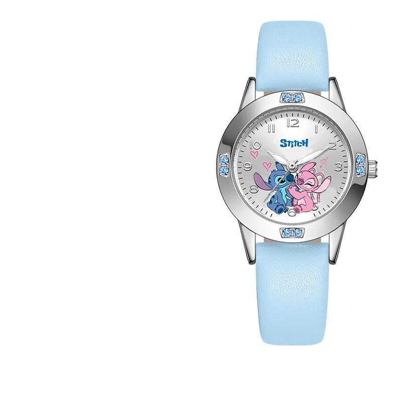 Montre Enfant Disney Stitch Silicone - Quartz Kawaii Lilo & Stitch Cadeau Anniversaire Jouet Garçon