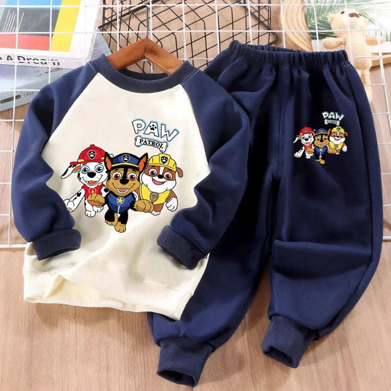 Ensemble Sweat PAW Patrol Garçon - Pull à Capuche et Pantalon | Survêtement Printemps Enfant