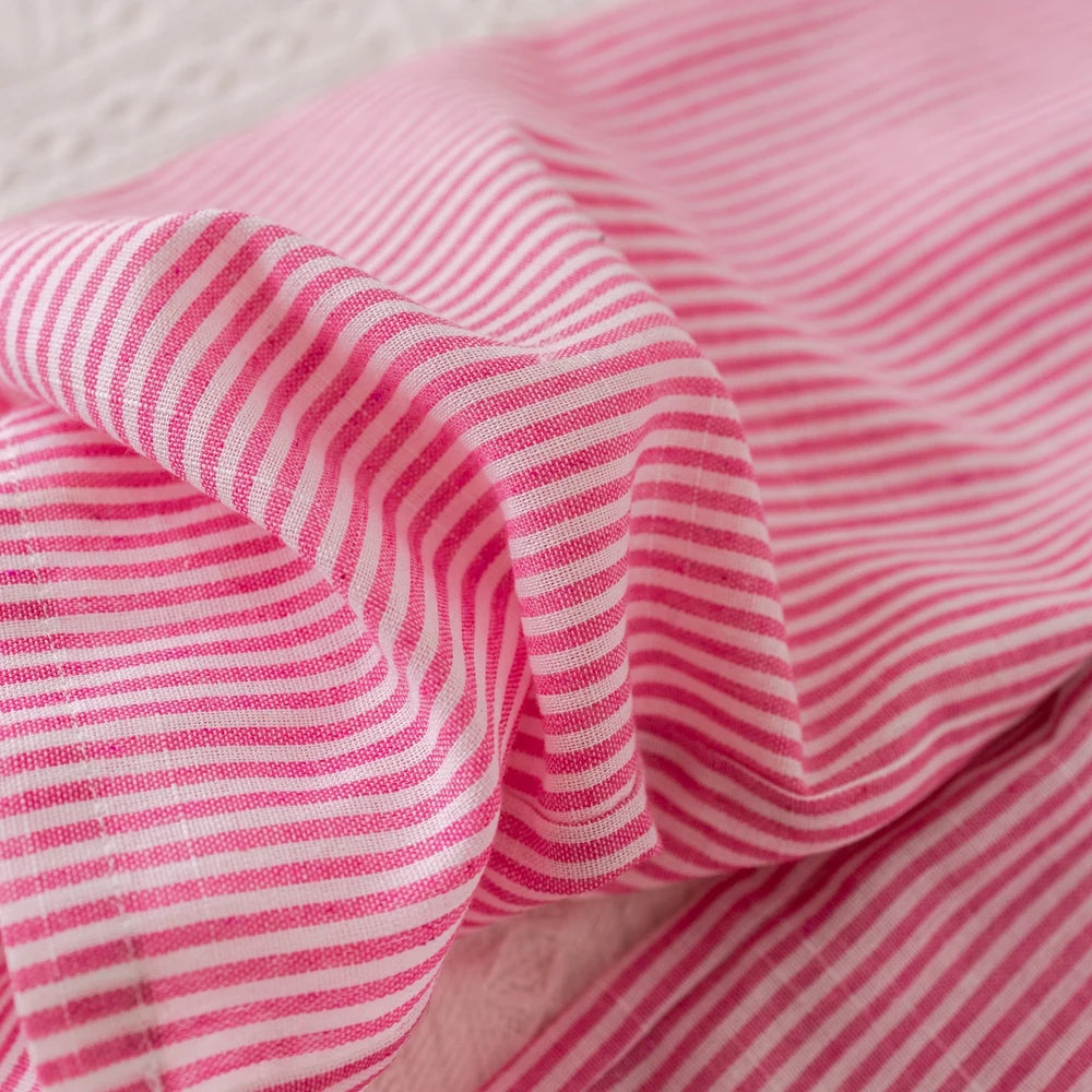 Ensemble Fille Été - Top Rayures Noeud + Pantalon Rose