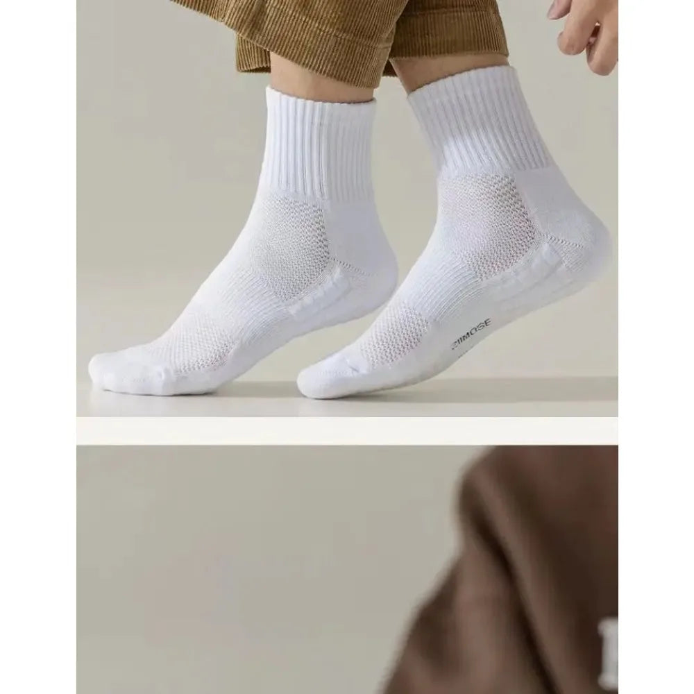 Chaussettes Sport Homme Hiver - Basket Mi-Mollet Coton Épaisses