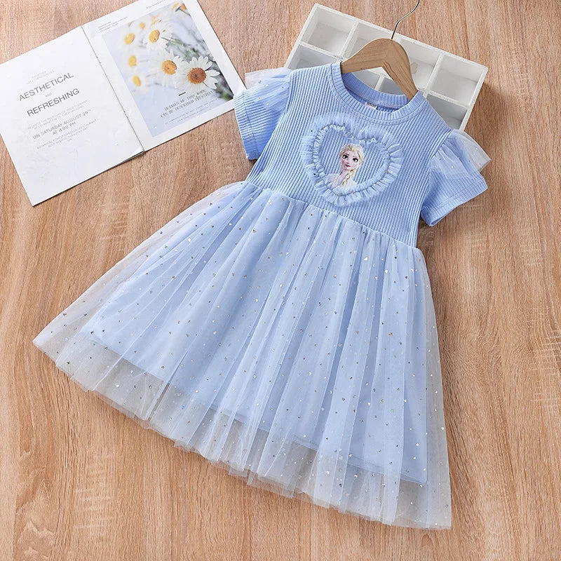 Robe Frozen Elsa Anna Fille Princesse