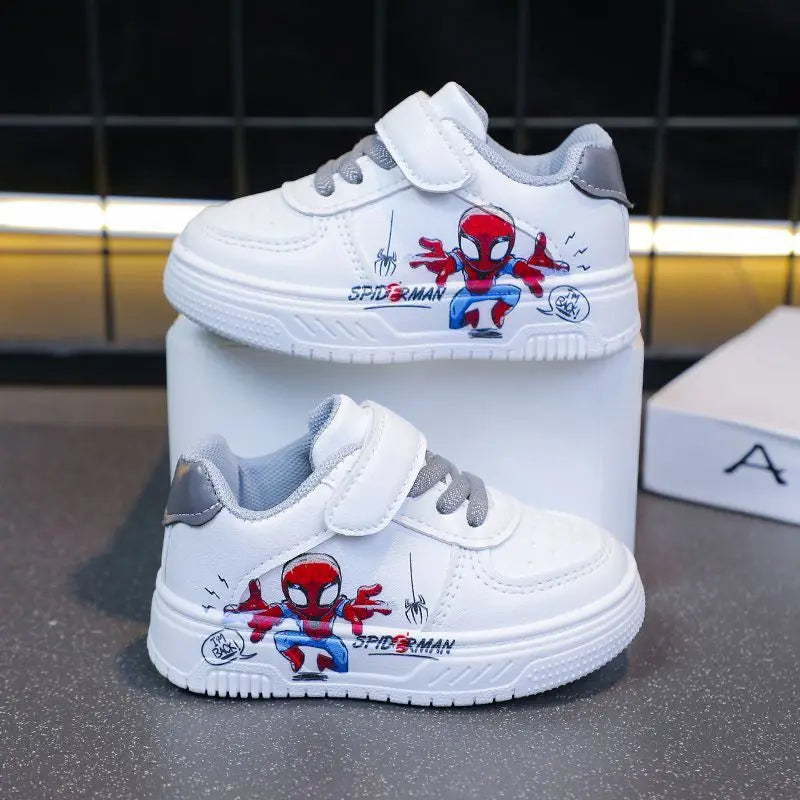 Sneakers Disney Marvel Spiderman Enfants - Chaussures Casual Cartoon Semelle Souple Antidérapantes Légères