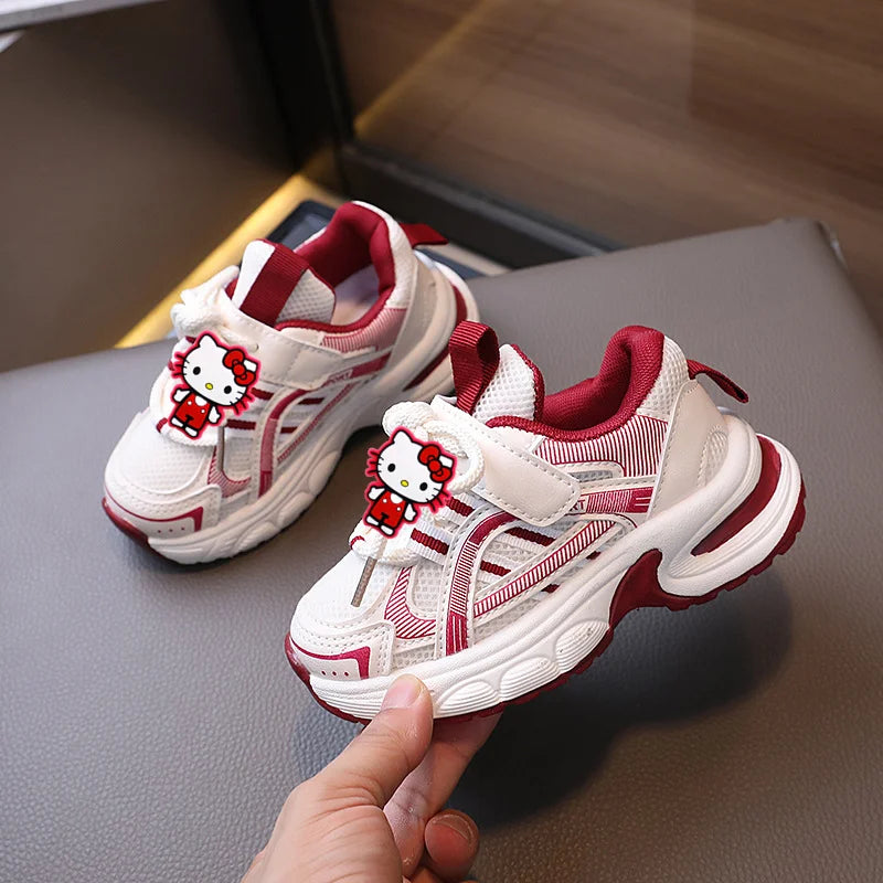 Sneakers Hello Kitty Enfants Mesh Respirantes - Chaussures Running Printemps Été Automne