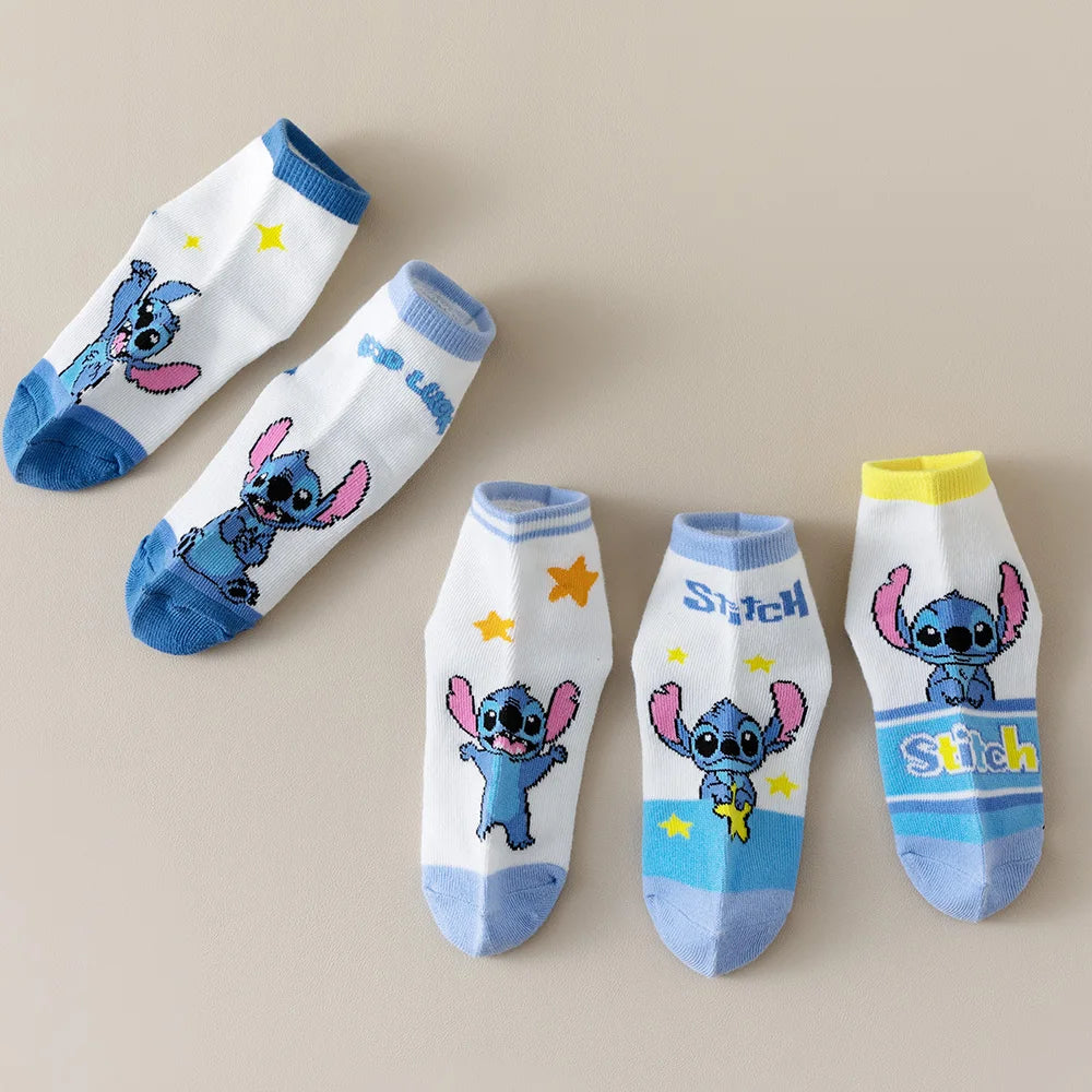 Lot 5 Paires Chaussettes Garçon Printemps Été - Fines Mesh Courtes Bébé Enfant