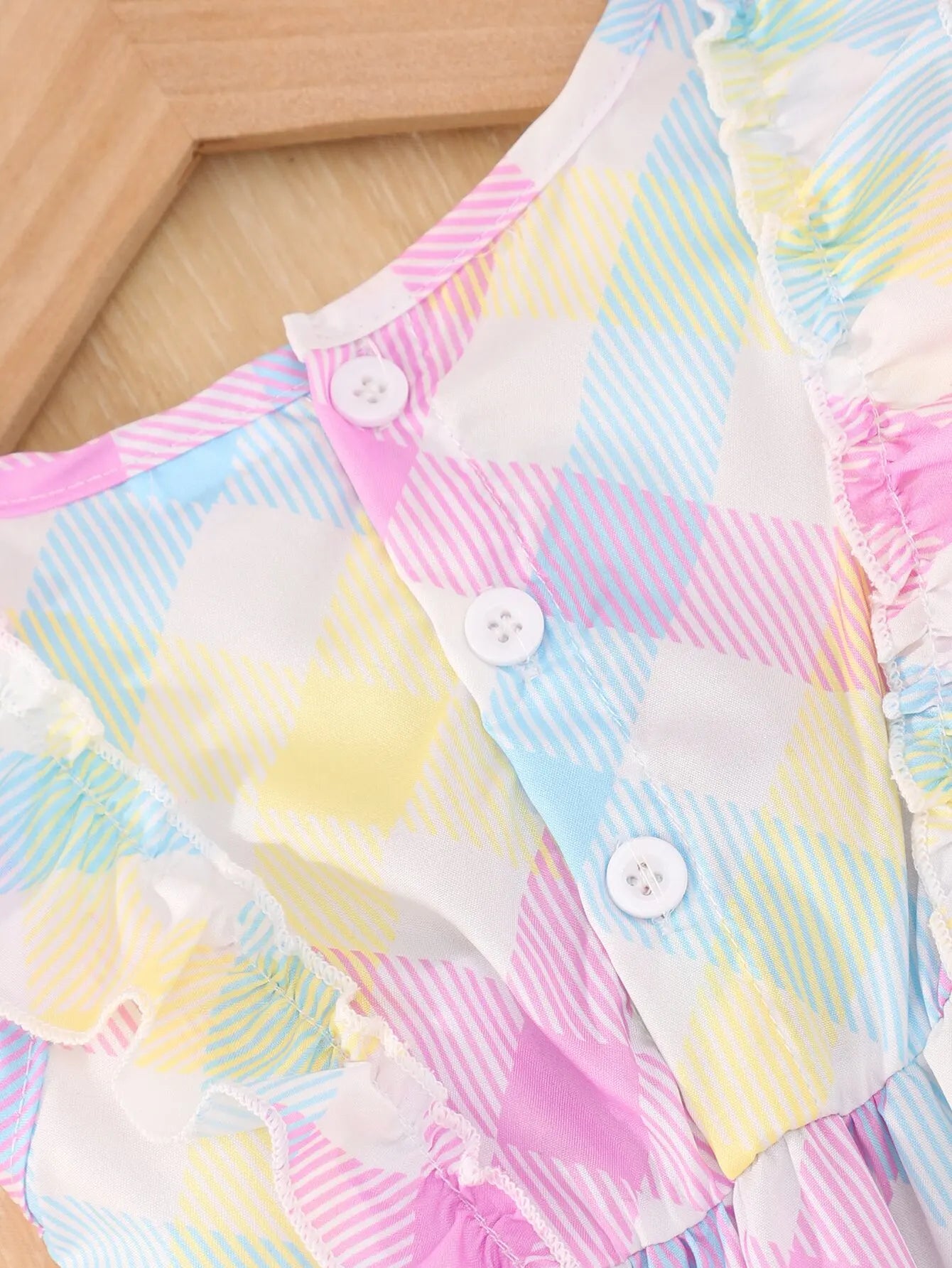 Robe Bébé Fille Été - Robe Sans Manches Carreaux Rose Bleu 18-24 Mois Voyage Vacances