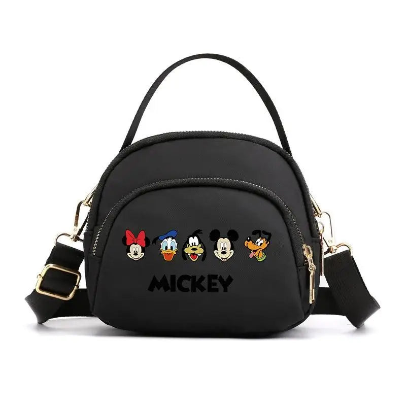 Sac à Bandoulière Disney Mickey Mouse fille- Grand Sac Cartoon Imprimé Crossbody Capacité