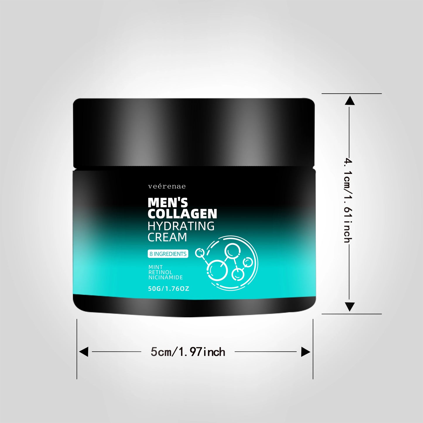 Crème Hydratante Collagène Homme vérenae - Raffermissante Équilibre Sébum Hydratation Profonde Formule Soin Avancée