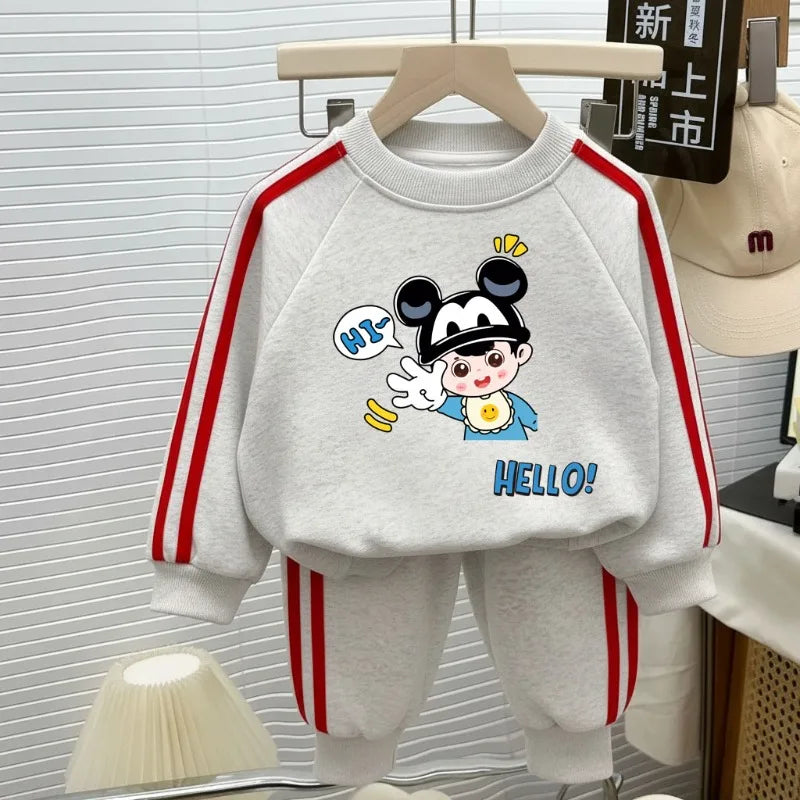 Ensemble Enfant Mickey Minnie - Sweat + Pantalon Disney Printemps