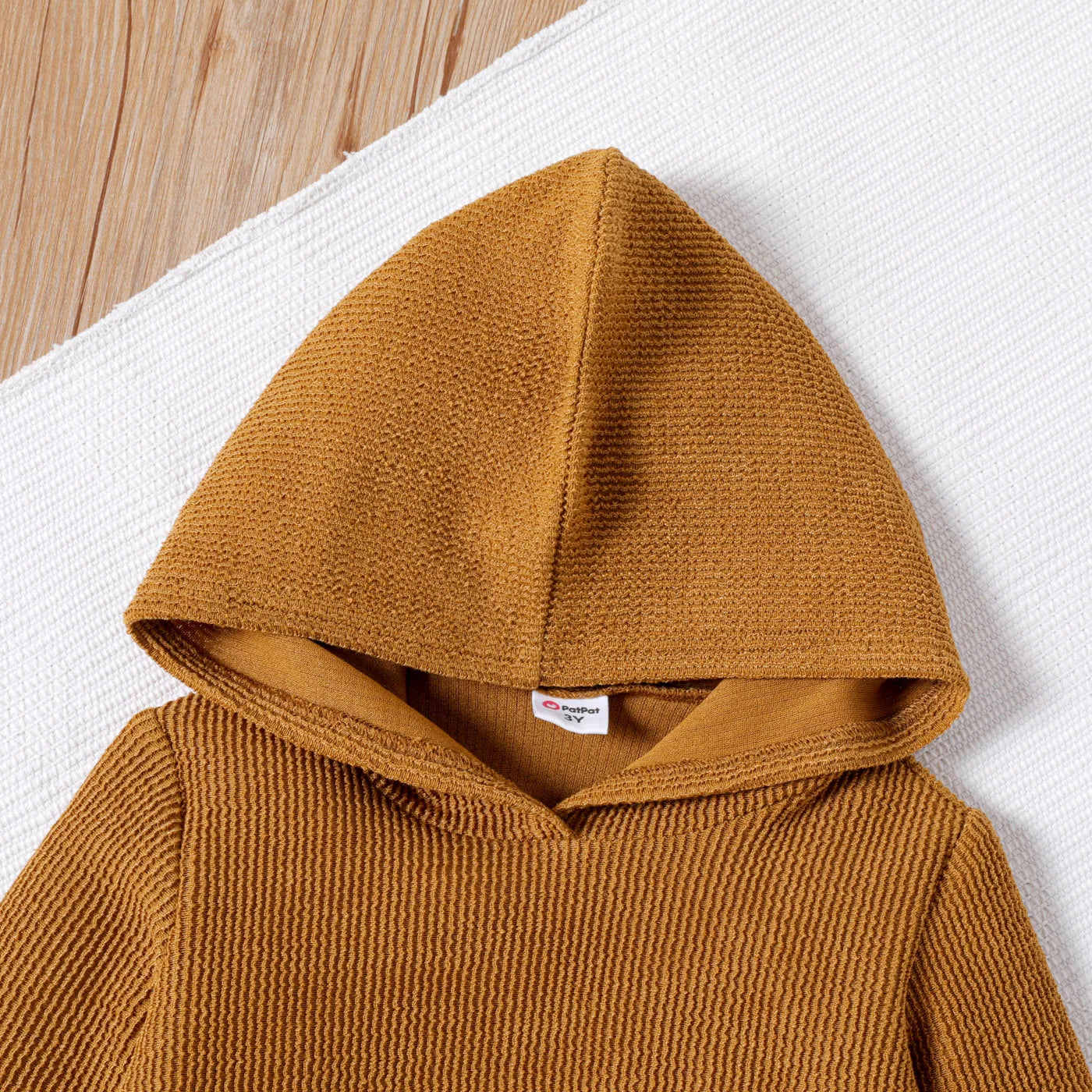 Sweat à Capuche Garçon Couleur Unie - Poche Design Confortable - Casual Quotidien 5-6 Ans