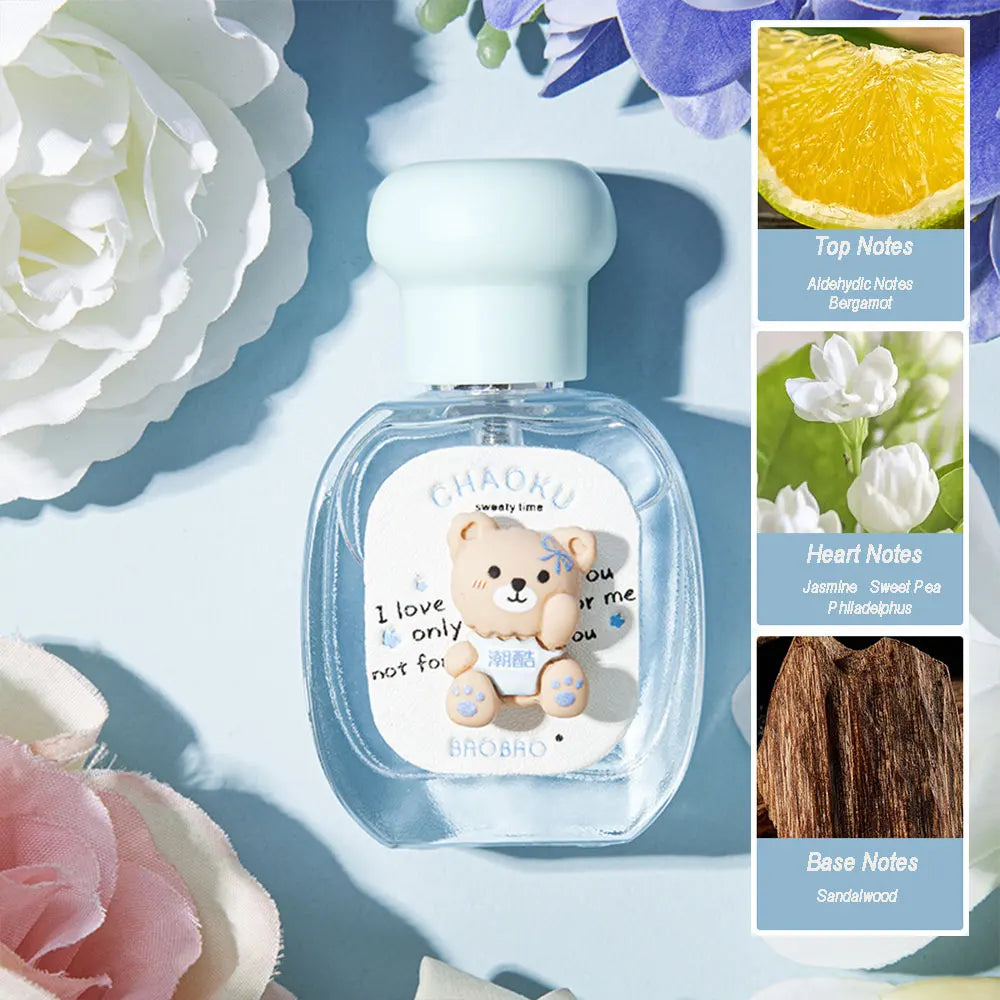 25ml Bear Perfume Women Girls Fruity Floral - Sweet Long-Lasting Eau de Parfum Daily Gift
