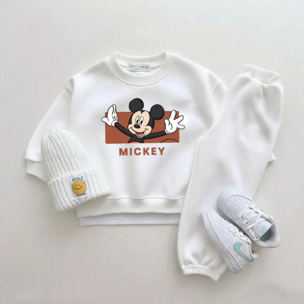 Ensemble Enfant Disney Cartoon - Sweat à Capuche & Pantalon 2 Pièces Garçon Fille