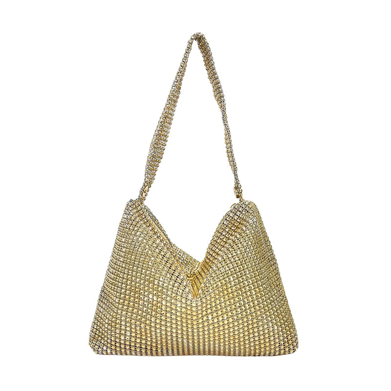 Pochette Soirée Strass Diamants Femme - Sac Épaule Brillant Mariage Gala